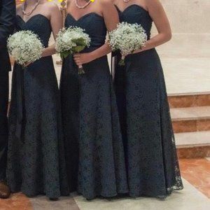 Morilee lace bridesmaid dress (grey)